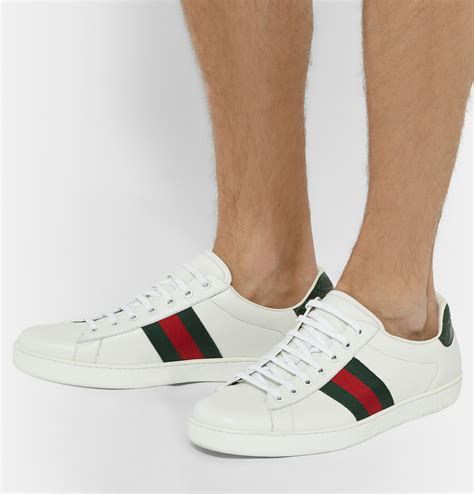 gucci men's plain white sneaker|authentic Gucci sneakers for men.